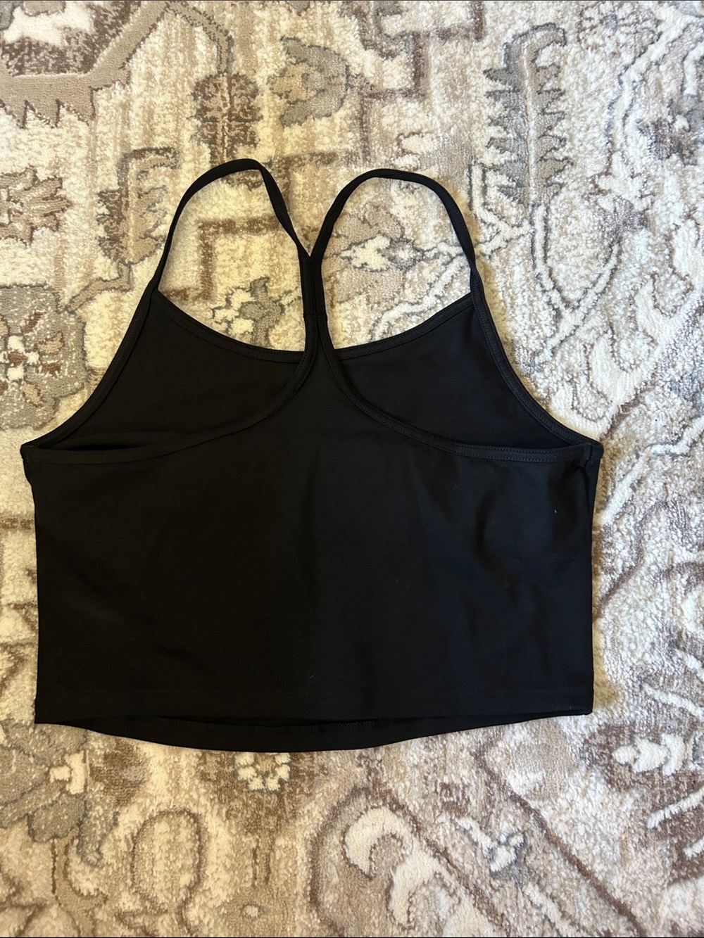 Pact Black Cropped Tank with Racerback Straps - Picture 3 of 3